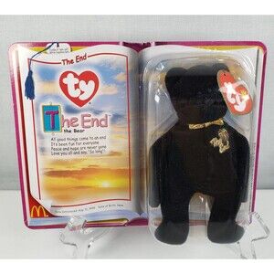 The End the Bear McDonalds TY the End Teenie Beanie Baby 1999 Sealed New on Card